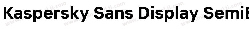 Kaspersky Sans Display SemiBold字体转换